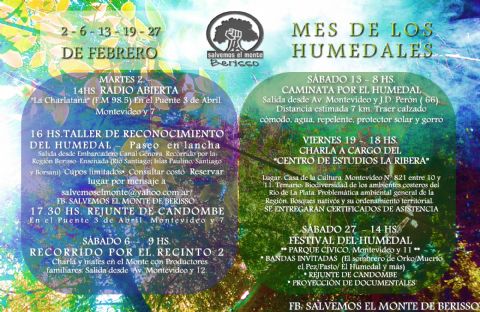 Mes de los Humedales: actividades de concientización