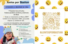 Campaña solidaria para mejorar la calidad de vida de Bastián: debe viajar a México