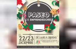 La Sociedad Italiana se prepara para la Edición Navideña del Paseo de Emprendedores