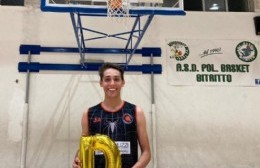 El berissense Franco Zanassi logró el ascenso en el básquet italiano