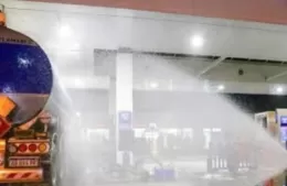 Realizan simulacro de emergencia en la estación de servicio de 60 y 122