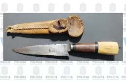 Aprehendido por amenazas con arma blanca en un local de comidas