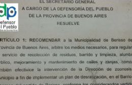 Dura advertencia del Ombudsman bonaerense a la Municipalidad de Berisso