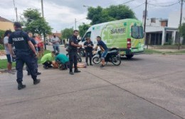 Accidente entre motos: dos personas hospitalizadas