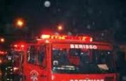 Alarma por incendio en un quincho