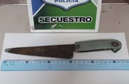 Severo conflicto familiar: amenazó a su hermano con arma blanca