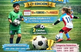 Saladero lanza la primera edición de su torneo infantil con cupos limitados