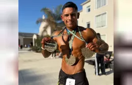 Matías Lara, orgullo berissense: doble campeón en el La Plata Muscle Show