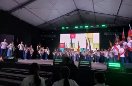 En marcha la 48° Fiesta Provincial del Inmigrante con los patios de comidas y bailes típicos