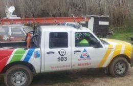 A pesar de la lluvia, el viento y la crecida del río, las bombas funcionaron y evitaron males mayores