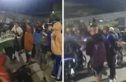 Integrantes del Barrio El Carmen se movilizaron a la sede del club para que el presidente cambie su postura