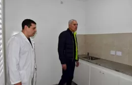 Cagliardi recorrió obras del Hospital Larraín