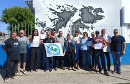 Nuevo Mural malvinense en la Secundaria Nº 13