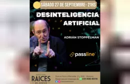 Adrián Stoppelman se presenta en Raíces del Dawson con Desinteligencia Artificial