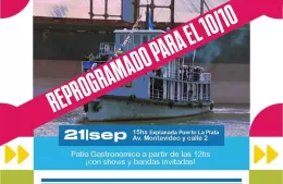 El Desembarco Simbólico fue reprogramado por razones climáticas