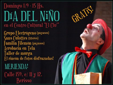 Siguen los festejos del Día del Niño en El Clú, con una varieté artística imperdible