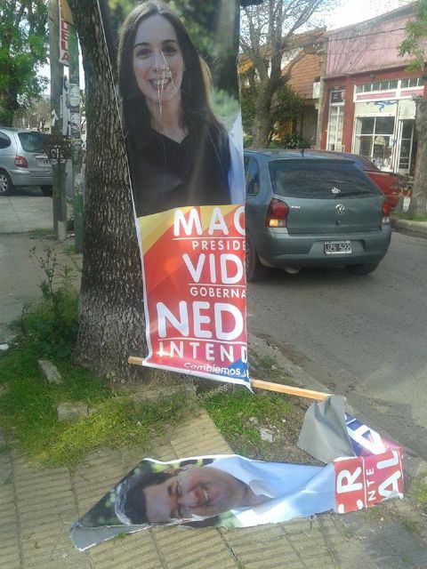 Destrozos de carteles: Nedela denunció campaña “sucia y mafiosa”