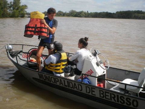 Se evacuaron 4 familias de la Isla Paulino