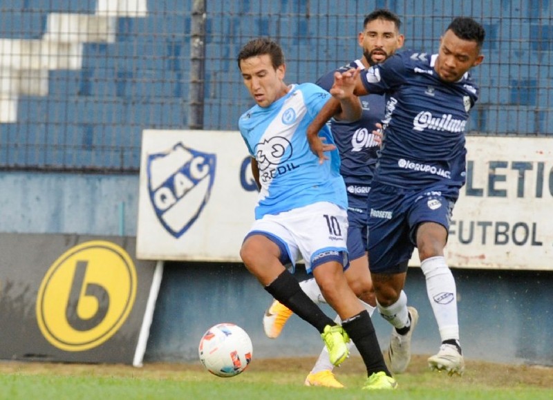 Escena del partido ante Quilmes.