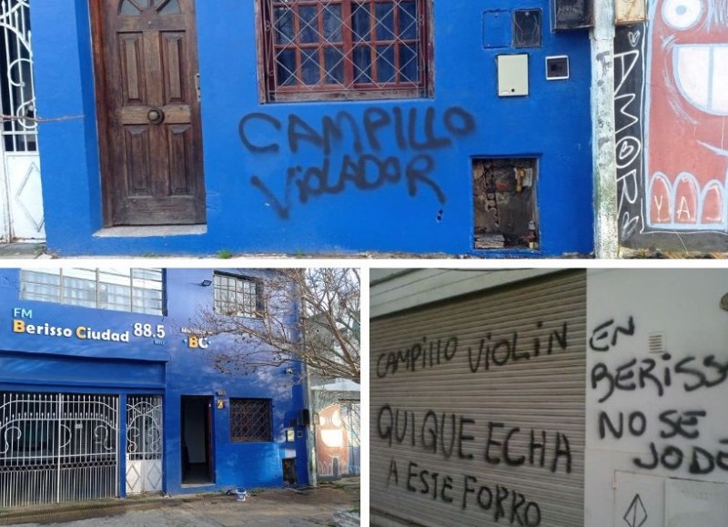 Las pintadas actuales en la emisora y lo ocurrido años atrás.