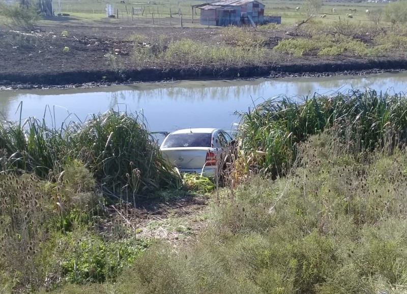 Así terminó su marcha el Chevrolet Astra.