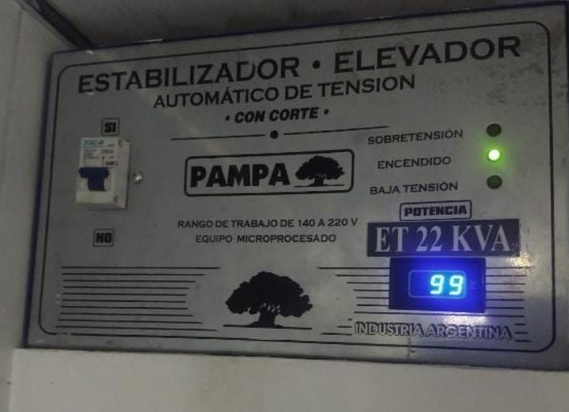 Ni con estabilizador elevador se logra una tensión adecuada.