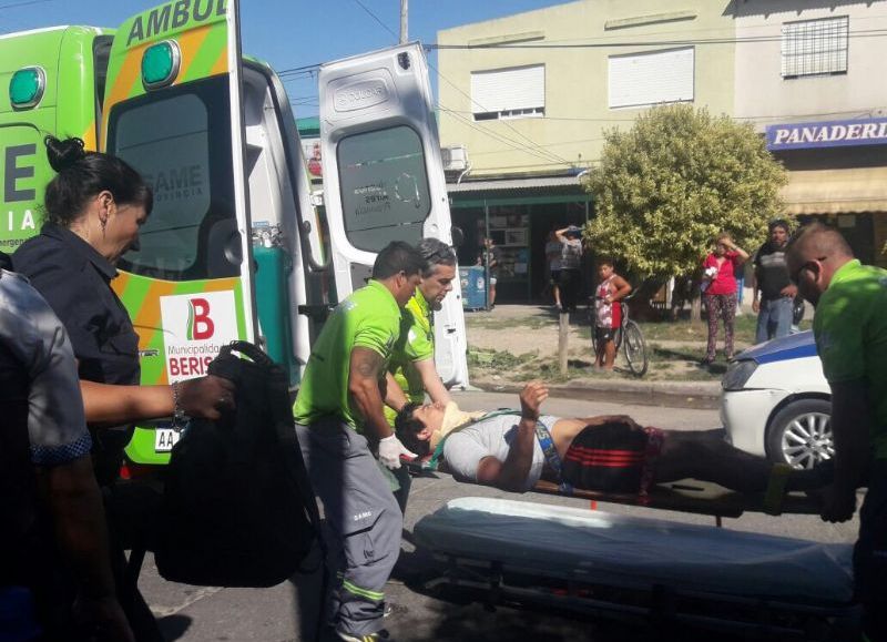 Fue trasladado al Hospital para ser evaluado.