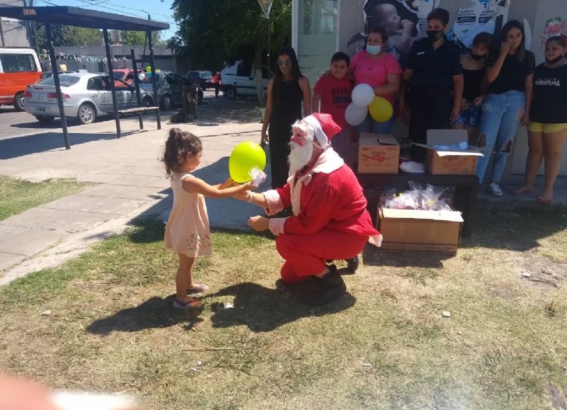 Gran expectativa por la llegada de Papá Noel.