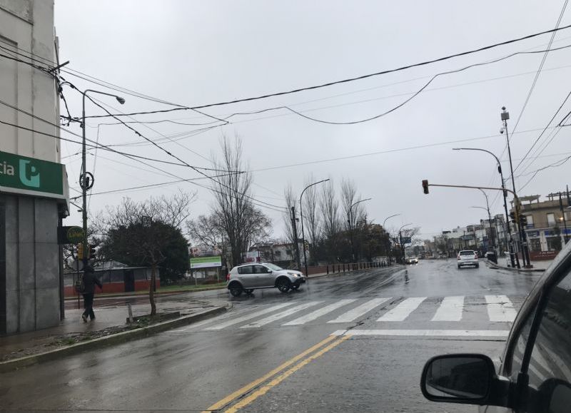 Avenida Montevideo, sin semáforos.