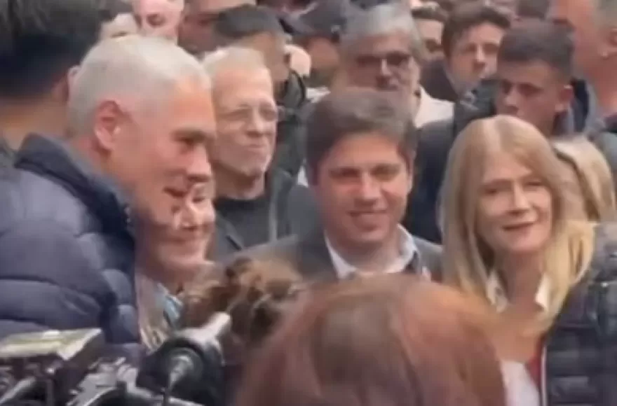 Fabián Cagliard, Axel Kicillof y Verónica Magario.