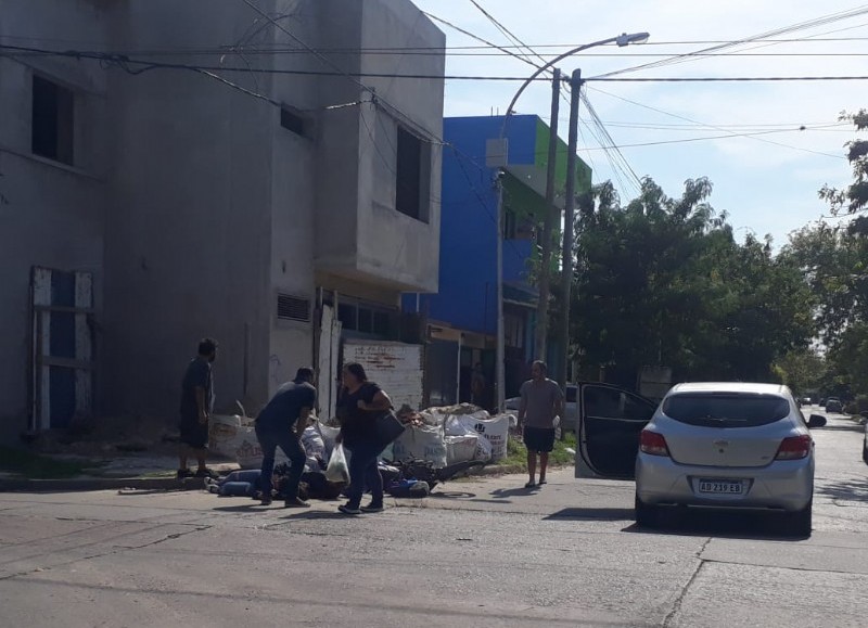 Escena de minutos después del siniestro.