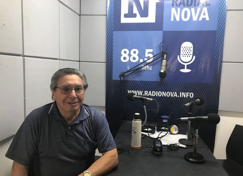 César Sisterna, en el aire de BerissoCiudad en Radio.