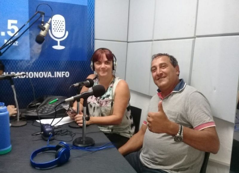 Marcelo Chediak en el aire de BerissoCiudad en Radio.