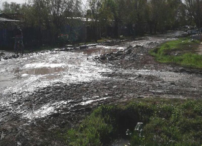 Lodazal en Villa Nueva.