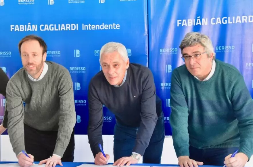 Pablo López, Fabián Cagliardi y Javier Rodríguez.