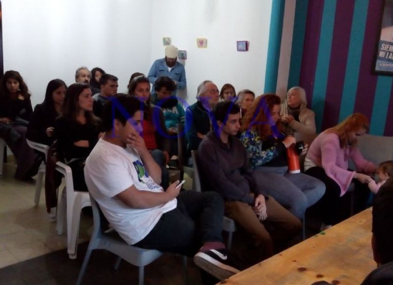 Los trabajadores del Astillero brindaron una conferencia de prensa en El Pulki. (Foto: NOVA)