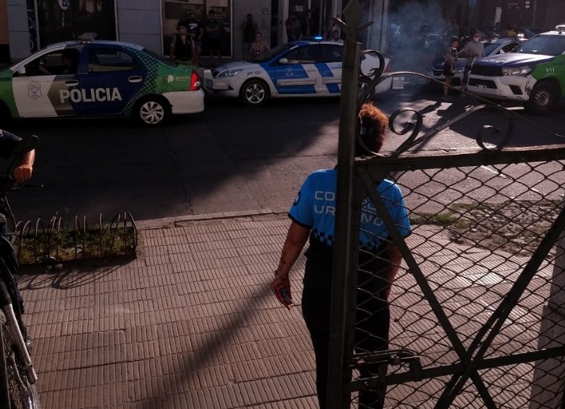 Acudió la Policía.