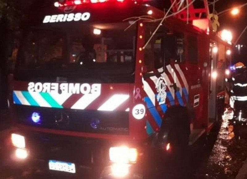 Rápida intervención de los bomberos.