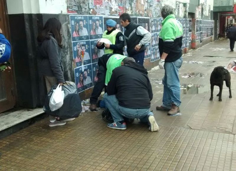 Revuelo en pleno centro.