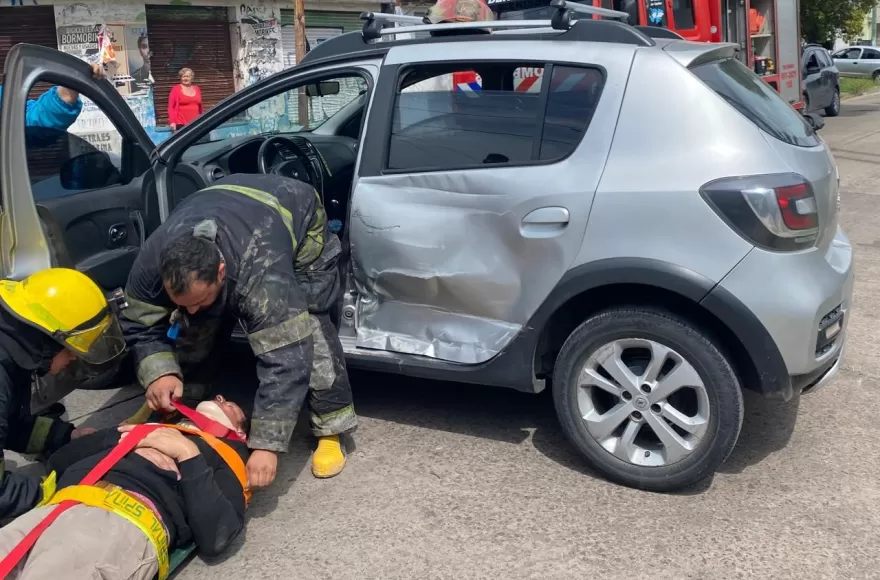 Debió ser trasladado al hospital.