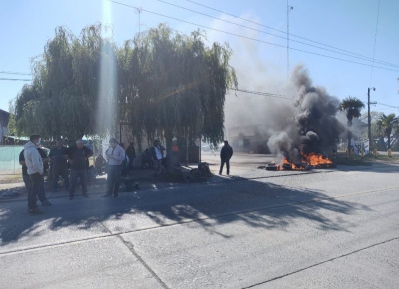 Postal de la protesta de este martes.