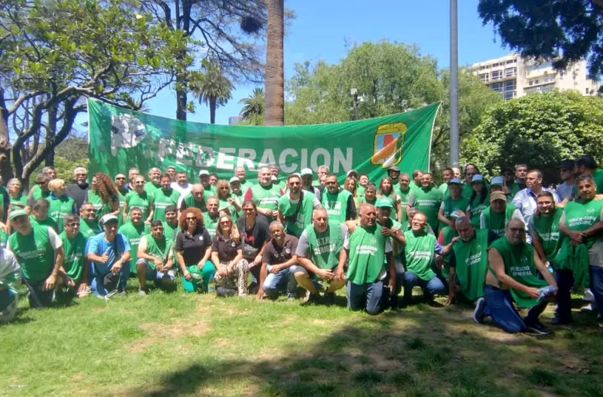 Nutrida columna en CABA.