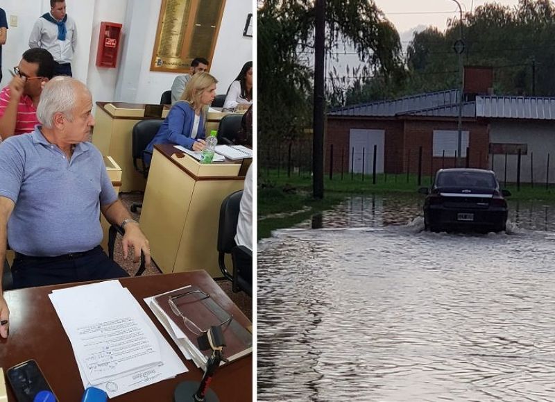 El pastor Yacenko votando contra los vecinos y las calles anegadas, temas salientes de la semana.