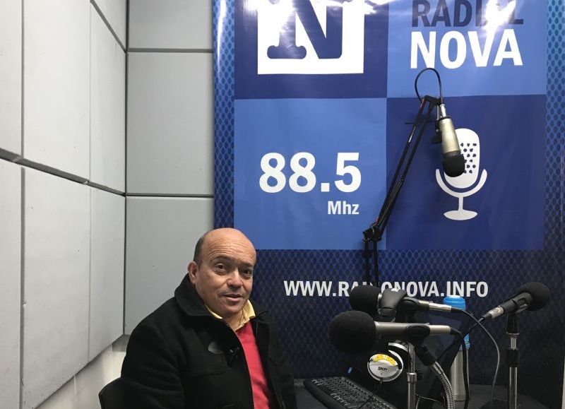 Raúl Murgia, en el aire de BerissoCiudad en Radio.