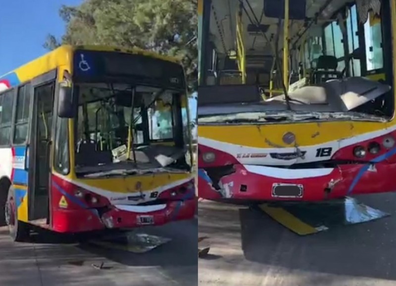 Así quedó el colectivo.