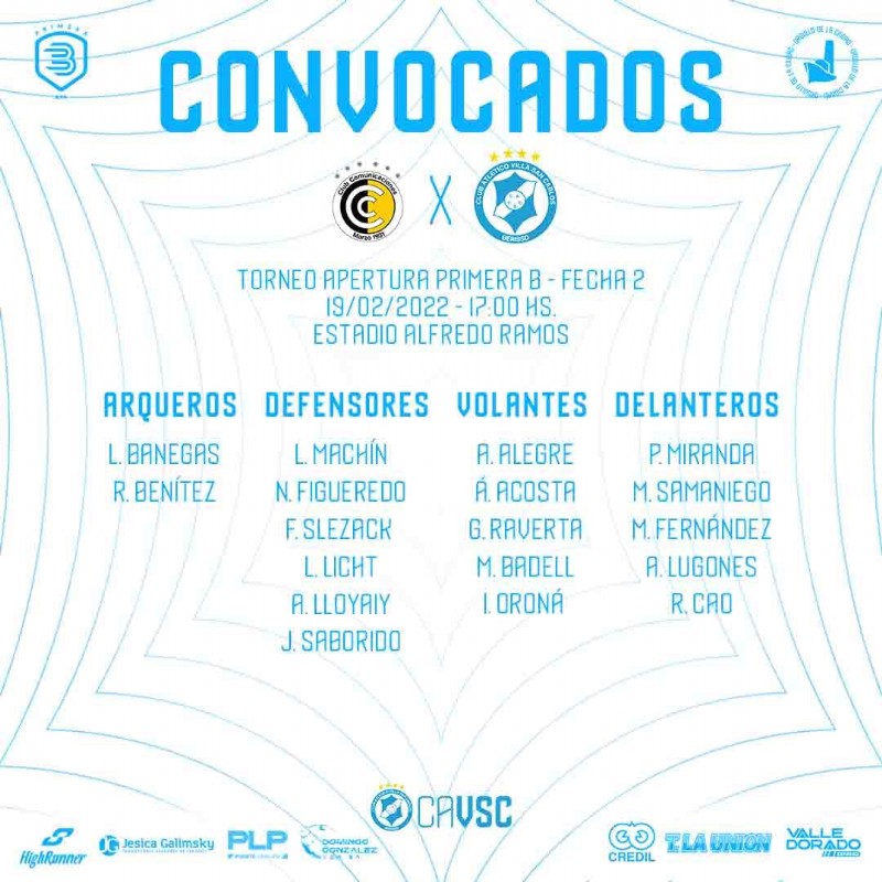 El once para esta tarde Banegas; Lloyaiy, Slezack, Machin, Licht; Saborido o Figueredo, Raverta, Badell; Alegre, Samaniego y Lugones.