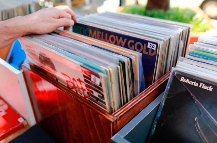 Feria de vinilos.