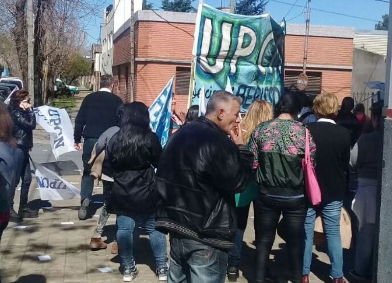 Un pasaje de la marcha de este martes.