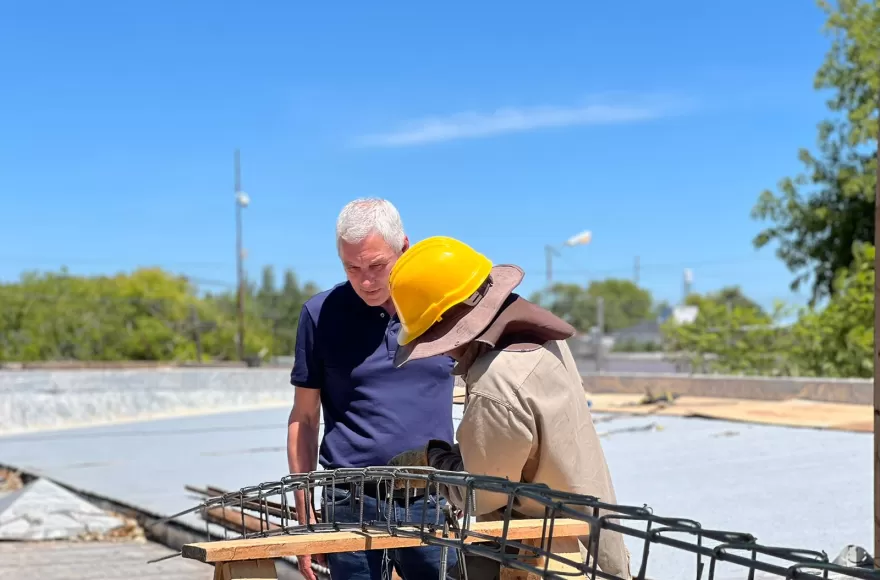 El intendente supervisó los trabajos.