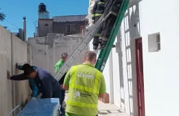 Un obrero cayó del techo de una obra